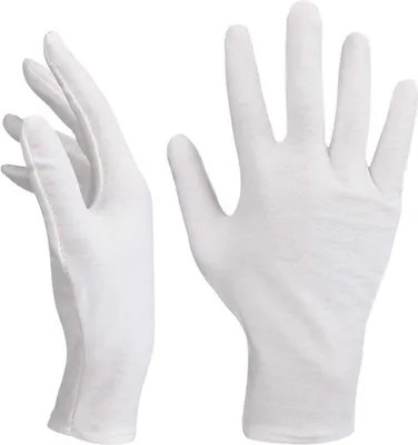 Produktbild von 12 Paar Weiße Handschuhe Baumwolle Weiche Baumwollhandschuhe Atmungsaktive Arbeitshandschuhe Damen Stoffhandschuhe für Inspektion von Schmuck Münzen Silber Oder Empfindlichen Oberflächen