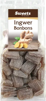 Obrázek produktu pro Odenwaldské zázvorové bonbony s ovocnou svěží příchutí 150g