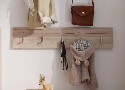 Produktbild von trendteam Garderobe Wandboard Malea Eiche San Remo Hell NB/ 88 x 18 x 2 cm