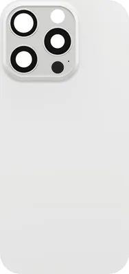 Produktbild von Clappio, Ersatz Akkuabdeckung iPhone 16 Pro mit Kleber, Weiß