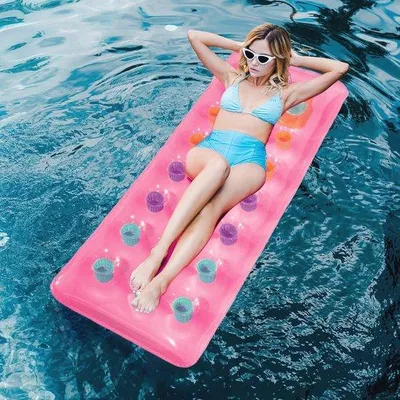 Immagine prodotto di Amaca galleggiante con molle ad aria - Supporto galleggiante per il relax in acqua