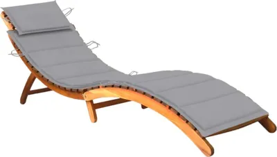 Produktbild von Sonnenliege mit Auflage Akazie Massivholz