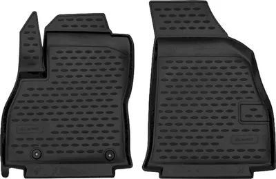 Image de 3D Tapis De Sol en Caoutchouc Exclusive Pour Citroen Nemo 3 Depuis 2007 2pcs, Bord Haut, Noir, Antidérapant, Toutes Saisons