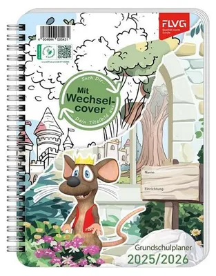 Produktbild von FLVG Grundschulplaner A5 2025/26 – Hausaufgabenheft für die Grundschule mit Wochenübersicht & Schülerlisten