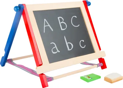 Produktbild von Small Foot 1778 Tafel, mit Kreide und Schwamm, schwarz (1 Set)