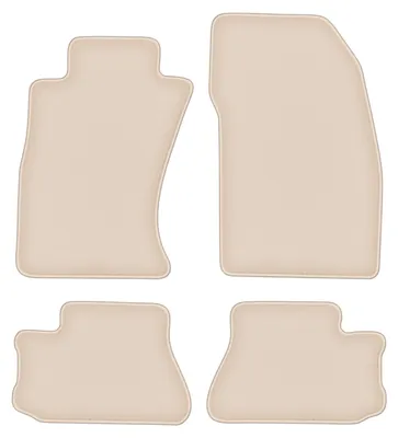 Produktbild von DURBAN Beige Velours-Fußmatten-Set für Mitsubishi 3000GT Coupé (1994-2001)