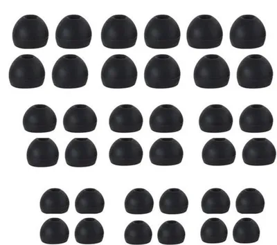 Productafbeelding van 18 paar siliconen oorkussens voor in-ear-koptelefoons van 4,5-6 mm, 3 maten, elk 6 paar, vervangende siliconen oordopjes, vervangende oorkussens hoofdtelefoonopzetstukken