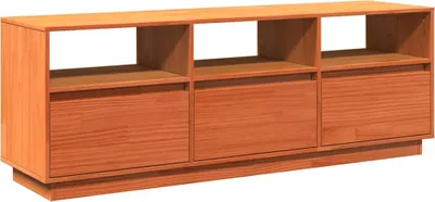 Obrázek produktu pro vidaXL TV skříňka voskovaná hnědá 140x37x50 cm borovicový masiv