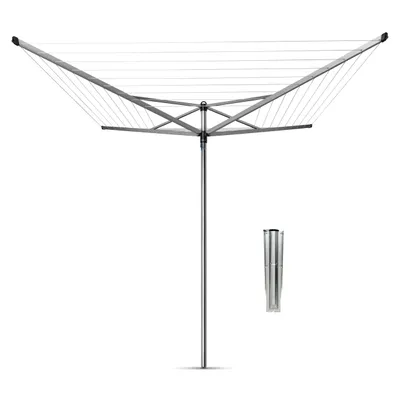 Produktbild von Brabantia Wäschespinne"T" 60M Bodenanker Grau, 310867