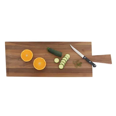 Produktbild von CONTINENTA Walnuss-Holz Schneidebrett mit Griff ca 70cm lang