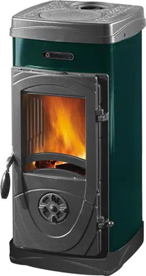 Produktbild von La Nordica Holzofen Super Junior Lean 5,7 kW 163 m³ Stahl, grün