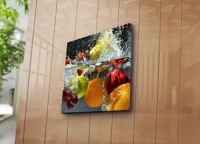 Produktbild von Wallity, 4545K- BNZ1218, Bunt, Leinwandbilder, 45 x 45 cm, 100% Wildleder -Leinwand