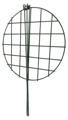 Produktbild von Windhager Blumenstütze mit rundem Gitterteller, 60 cm Höhe, für optimalen Halt und kompakteres Wachstum