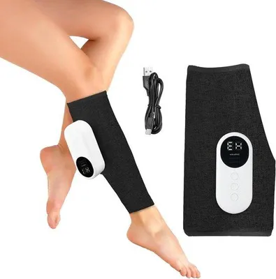Produktbild von Massagegerät für den Rückenbereich – Muskelstimulator – Muskelentspannung – Heizfunktion – 32,5 x 15,5 x 7,3 cm – Grau