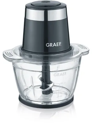 Productafbeelding van Graef CH502EU - Zwart - Kaas - Fruit - Vlees - Groenten - Roestvrij staal - Glas - 1 liter - 500 watt