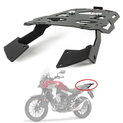 Productafbeelding van Hoogwaardige bagagedrager - Eenvoudig te installeren - Zwart - Motoraccessoire