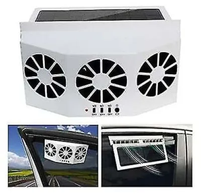 Produktbild von Tragbare, geräuscharme Auto-Klimaanlage mit Solarventilator, energiesparend für Fahrzeuge.
