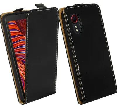 Produktbild von Handytasche Klapptasche Hülle Flip Style kompatibel mit SAMSUNG GALAXY XCOVER 7 Schwarz