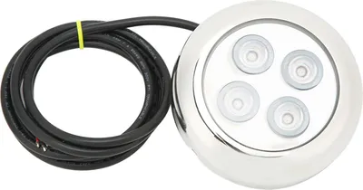 Produktbild von Marine-Unterwasserlicht, 60°-Winkel, IP68, wasserdicht, Meerwasser, Innenkuppelbeleuchtung, Schwimmbadlampe, RGBW, 15,8 W