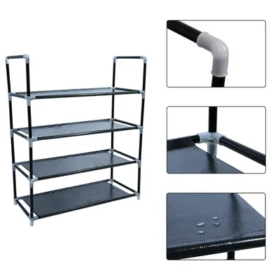 Produktbild von Schuhregal Schuhablage Schuhschrank Schuhständer Regalsystem Stecksystem Regal 4 Ebenen R4