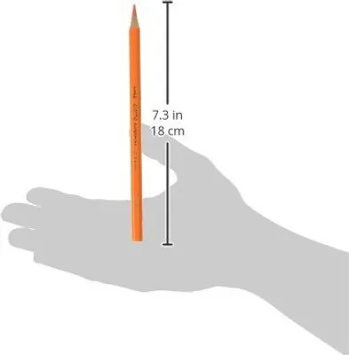 Produktbild von Giotto Pastell Orange Sechseckig 18 cm Mina Extra Groß 3,8 mm Hohe Qualität