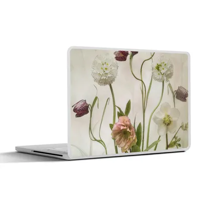 Produktbild von MuchoWow® Laptop Aufkleber Sticker Cover Blumen - Frühling - Garten - Stilleben 36.5x27.5 cm - Laptop-Sticker