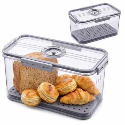 Produktbild von Stapelbare Aufbewahrungsbox mit Deckel für die Küche