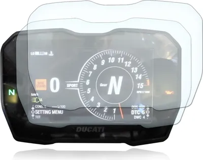 Produktbild von Ducati Multistrada V4 2021+ Tachoschutzfolie Displayschutzfolie 2x Ultra Clear