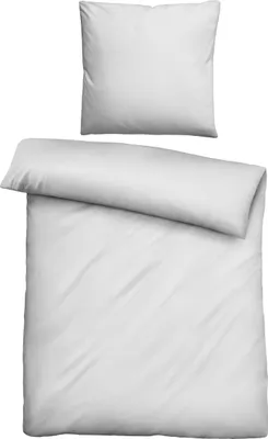 Produktbild von biberna Lyocell Bettwäsche 0470500 UNI color: silber/grau, size: 1x 135x200 cm + 1x 80x80 cm