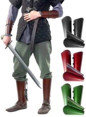 Produktbild von Arm- und Beinschienen Set - Kriegsknecht Farbe: braun