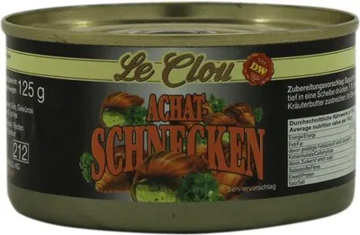 Produktbild von Le Clou Achat Schnecken aus der Dose Schneckenfleisch in Wasser 200g
