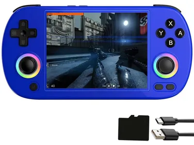 Retro-Handheld RG 40XXH, 64 GB, Blau