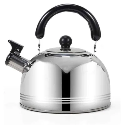 Produktbild von 3L Flötenkessel Gasherd Camping Edelstahlkessel mit Pfeife Öfen