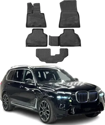Image de OMAC 3D Tapis de sol pour BMW X7 G07 2019-2026 7Places en caoutchouc Noir