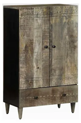 Produktbild von Highboard aus Massivholz 60x33x110 cm