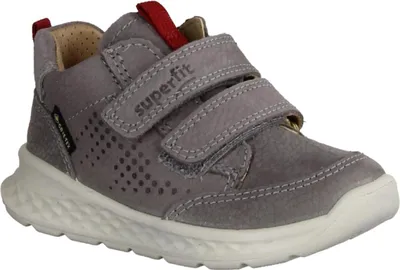 Produktbild von Superfit Breeze 0003692000 Jungen Lauflernschuh, Leder, Grau/Rot wasserdicht - Kinderschuhe Lauflernschuhe Gr. 18 - 26, Grau, leder (nubuk/velour)