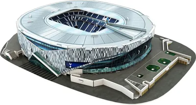 A 3D model of the Tottenham Hotspur stadium.