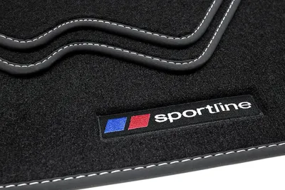 Produktbild von Sportline Fußmatten passend für BMW 1er F20 / F21 3-Türer/5-Türer 2011-06/2019, Naht:Silber