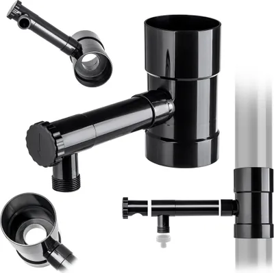 Image de KADAX Collecteur d'eau de pluie avec vanne 90 mm Graphite