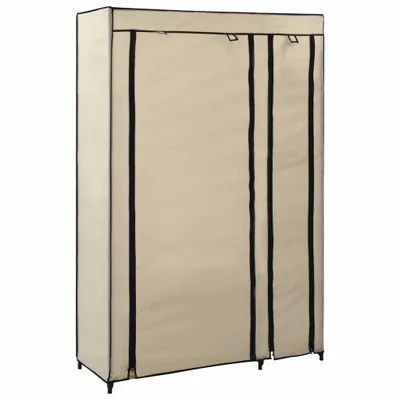 Immagine prodotto di vidaXL Armadi pieghevoli 2 pz. Crema 110x45x175 cm Tessuto