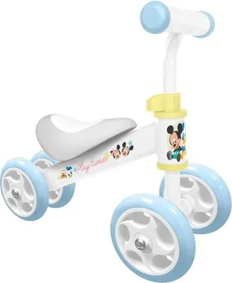 Obrázek produktu pro Odrážedlo, DISNEY, Moje první odrážedlo BB183250, 4 kola, ocelový rám, nastavitelný řídítka, rukojeti EVA