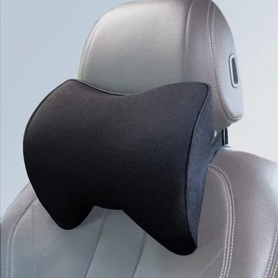 Zdjęcie produktu dla Ibenzoa® Poduszka samochodowa do podparcia szyi – ergonomiczna poduszka podróżna wykonana z pianki memory, z regulowanym paskiem i zdejmowanym, oddychającym pokrowcem, który można prać