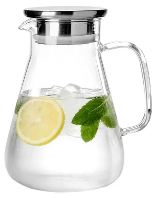Glas-Teekanne 1,7 l mit Deckel & Fruchtsieb, hitzebeständig