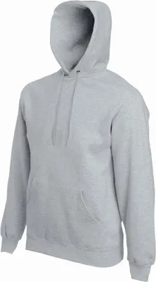 Produktbild von Fruit of the Loom - Classic Hooded Sweat - Heather Grey - XXL