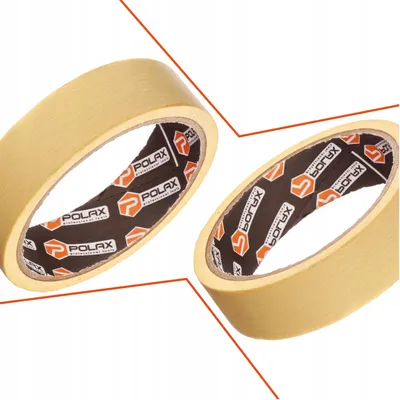 Produktbild von Polax Papierowa Taśma Malarska Żółta 30mm 20m