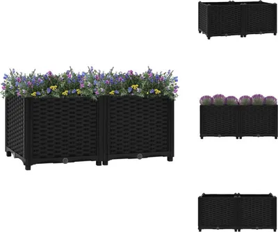 Produktbild von vidaXL Hochbeet 80x40x38 cm Polypropylen -  Blumentöpfe & Pflanzgefäße