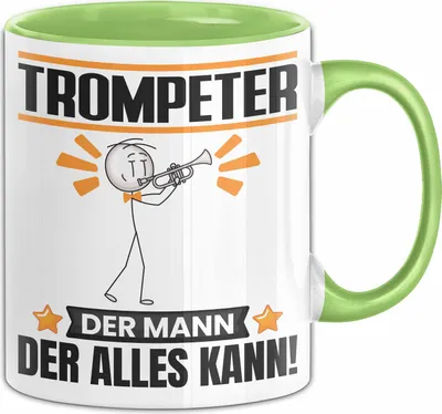 Produktbild von Trompeter Tasse Geschenk für Trompeter Der Mann Der Alles Kann Geschenkidee zum Geburtstag (Grün)