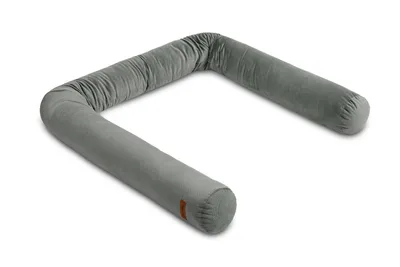 Produktbild von SENSILLO Kinderbett Umrandung 200x12, Bettschlange, Baby Nestchen - Grau