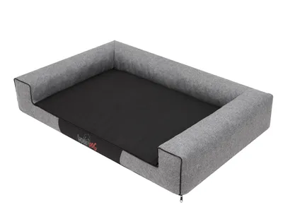 Zdjęcie produktu dla Legowisko dla psa poduszka legowisko dla psa poduszka legowisko sofa kosz dla psa legowisko dla psa sofa materac dla psa: szary eko len, XL - 100 x 66 cm