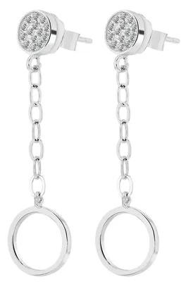 Produktbild von "Vivienne" Ohrstecker mit Hänger, 925/- Echt Silber